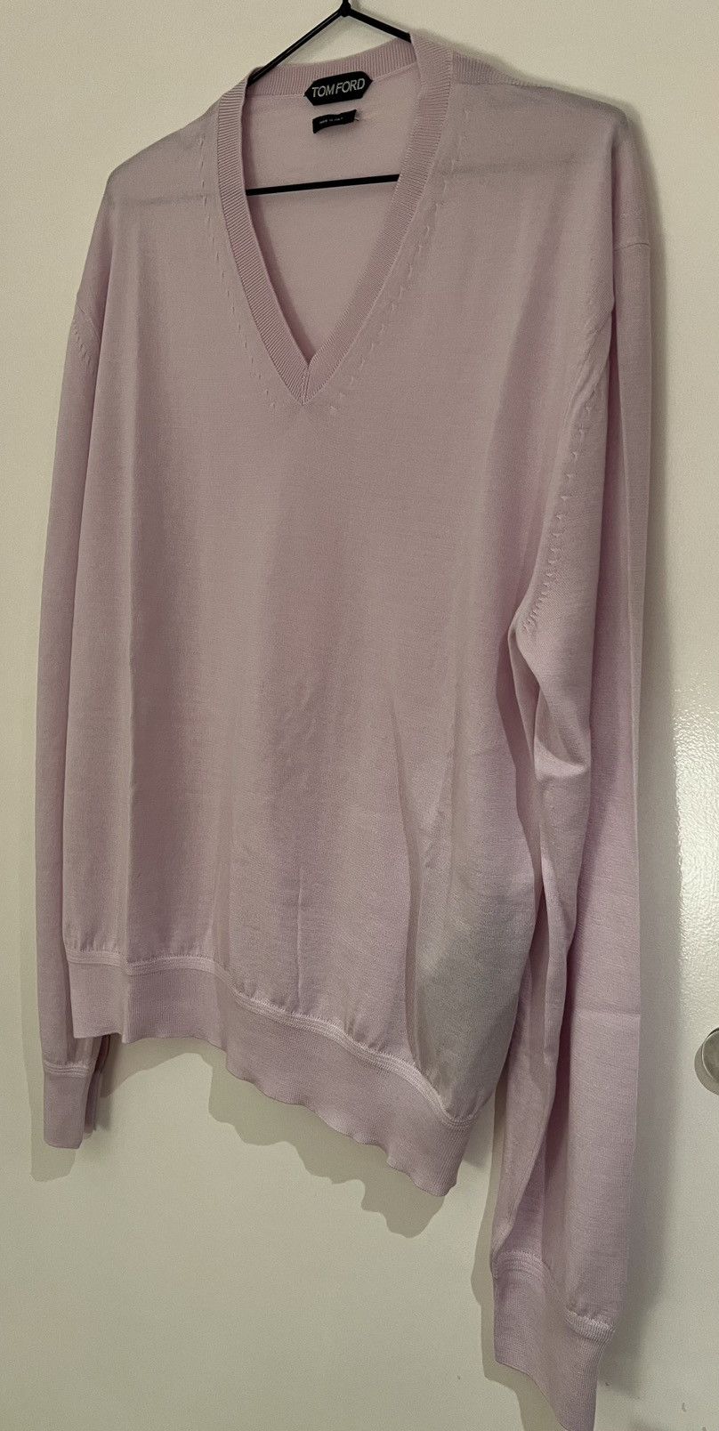 Tom Ford TOM FORD jumper 54 Italy 70% Cashmere 30% Silk Pink Size US XL / EU 56 / 4 - 5 Thumbnail