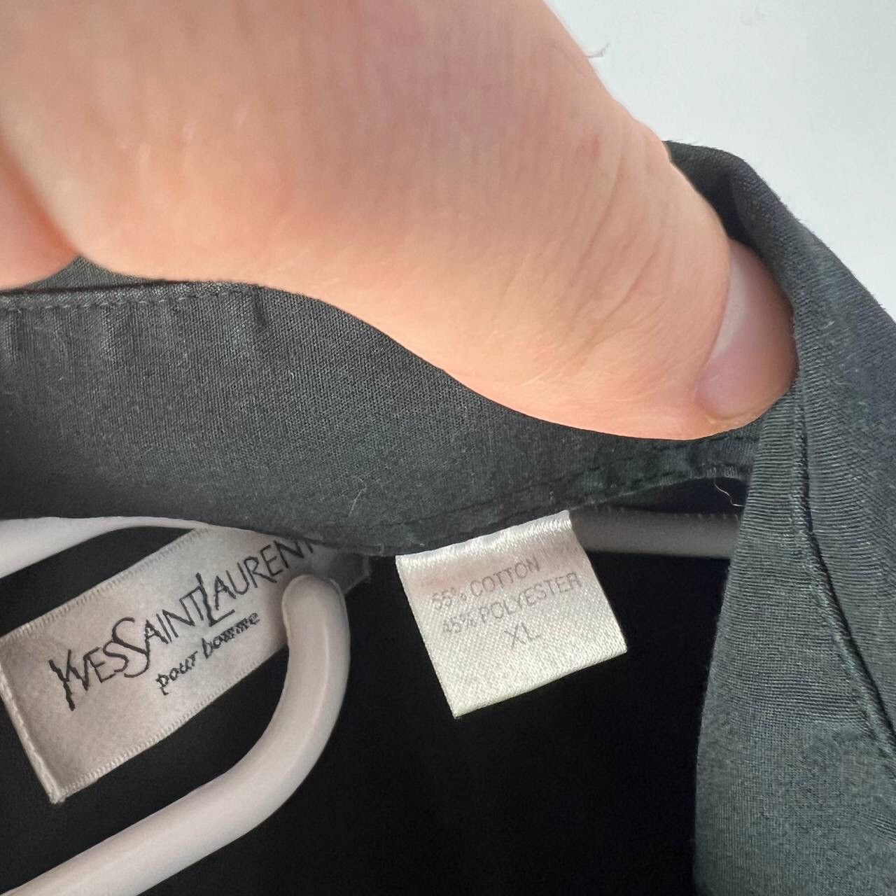 Yves Saint Laurent Yves Saint Laurent Vintage Button Up Shirt Pocket Mini Logo Size US XL / EU 56 / 4 - 5 Thumbnail