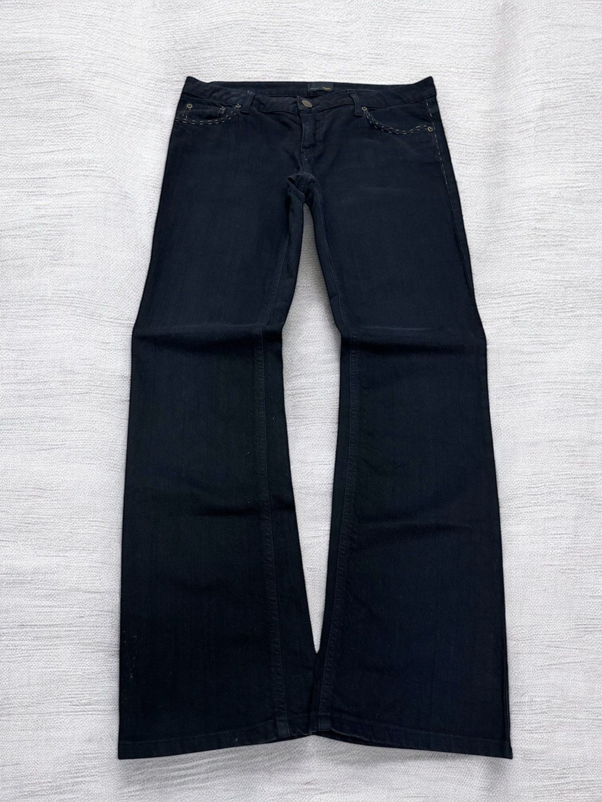 Fendi Fendi Black Denim Jeans Unisex Straight Cut Low Rise Size US 30 / EU 46 - 1 Thumbnail