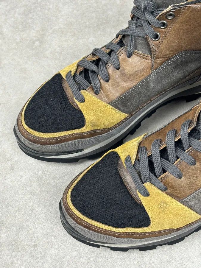 Dries Van Noten Dries Van Noten Mustard Leather Hiking Sneakers Size US 10 / EU 43 - 7 Thumbnail