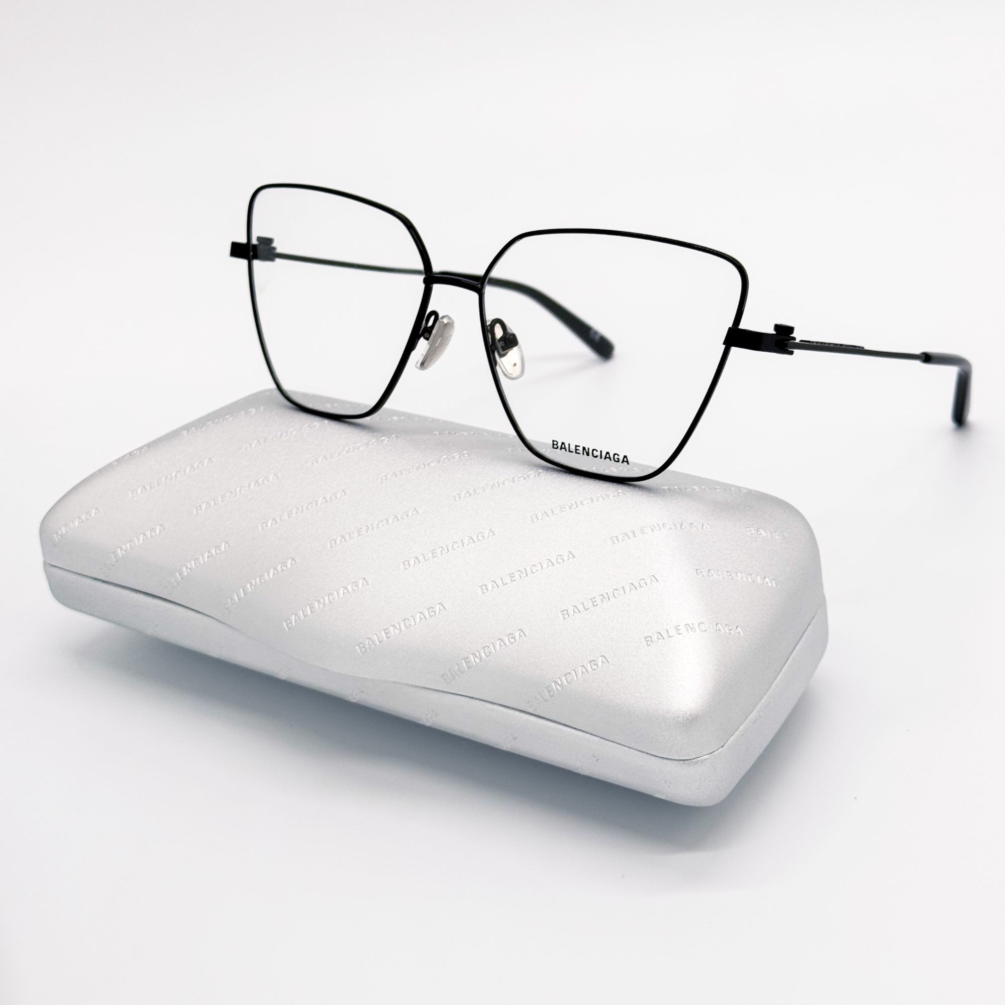 Balenciaga NEW BALENCIAGA EYEGLASSES BB0170O 003 CAT EYE BLACK WOMEN EY Size ONE SIZE - 1 Thumbnail