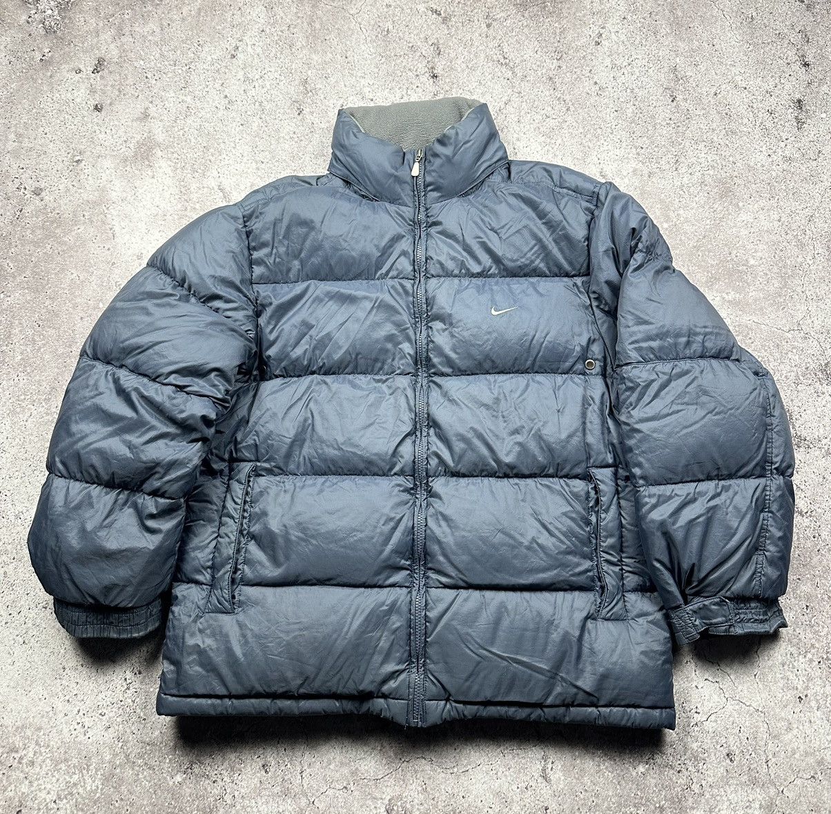 Nike 2000s💙 Nike Vintage Puffer Down Jacket Y2K Size US L / EU 52-54 / 3 - 1 Thumbnail