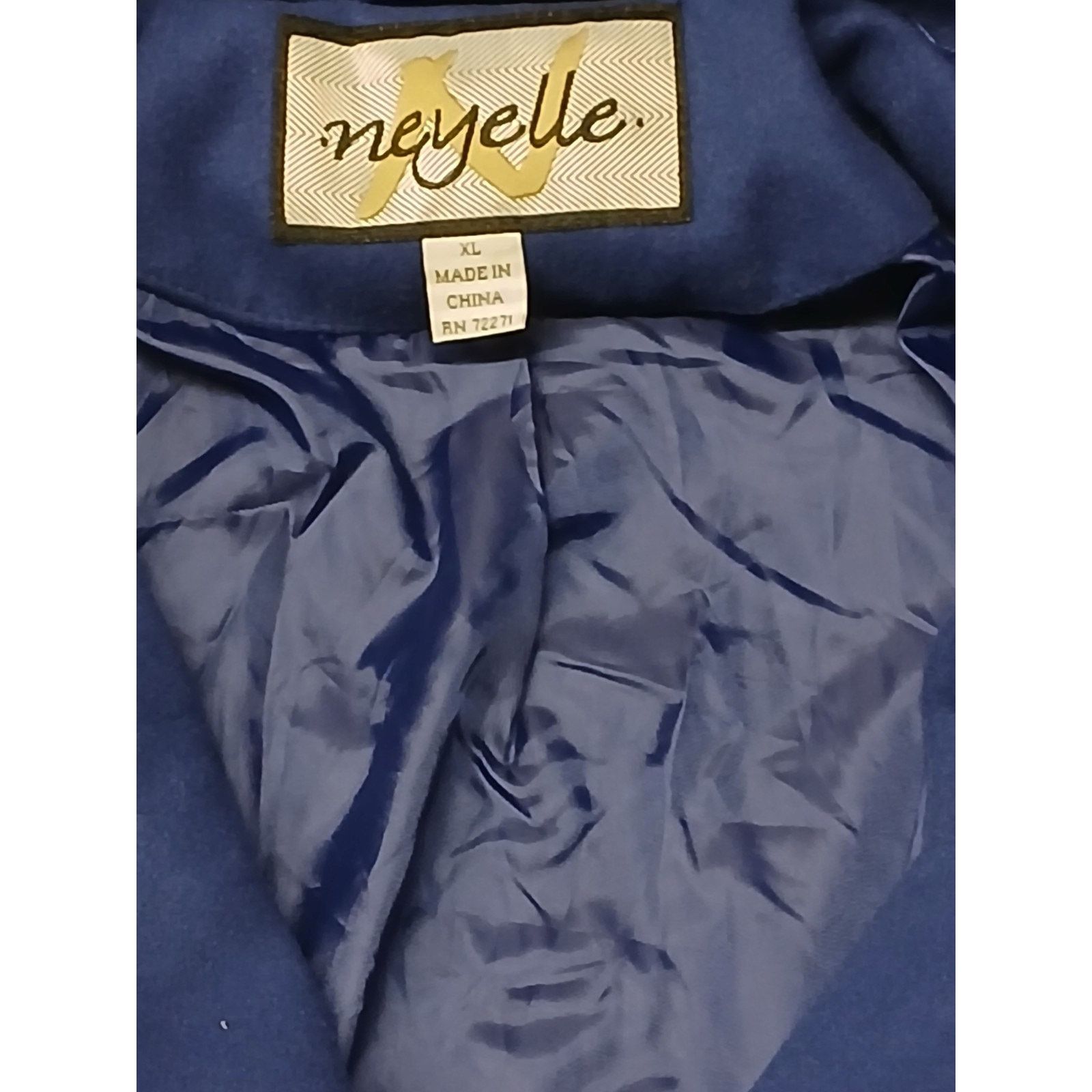 Other Neyelle (XL)Women's Blue Mid Length Wool Over Coat Size US XL / EU 56 / 4 - 6 Thumbnail