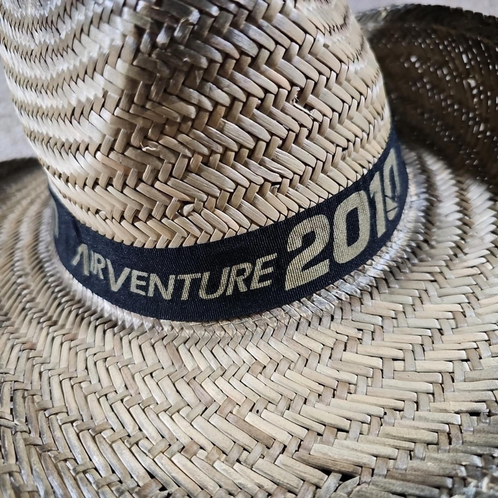 The Unbranded Brand 2010 EAA OSHKOSH AIRVENTURE Straw Hat OSFA Size ONE SIZE - 2 Thumbnail