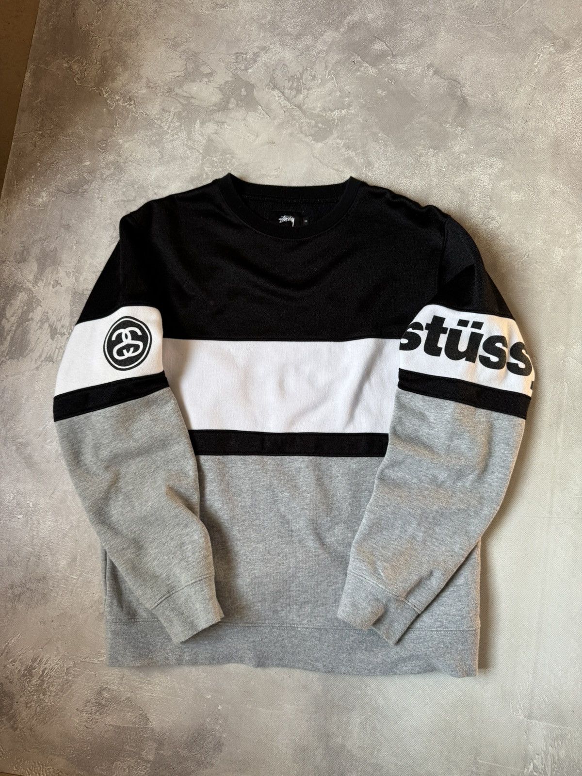 Stussy Stussy Black TrackCrew Sweatshirt Size US M / EU 48-50 / 2 - 6 Thumbnail