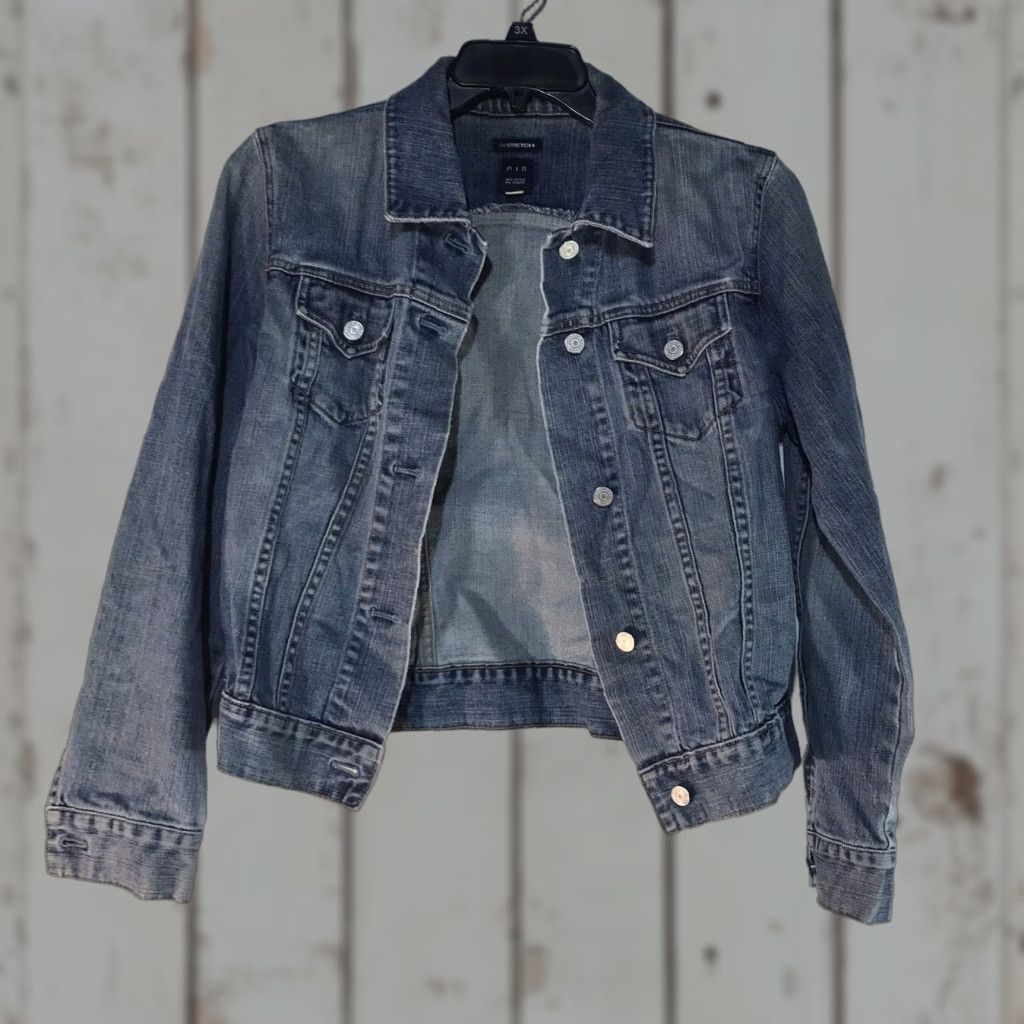 Gap Gap Stretch Denim Jacket Womens Medium Blue Casual 90s Classic Long Sleeve Size M / US 6-8 / IT 42-44 - 1 Thumbnail