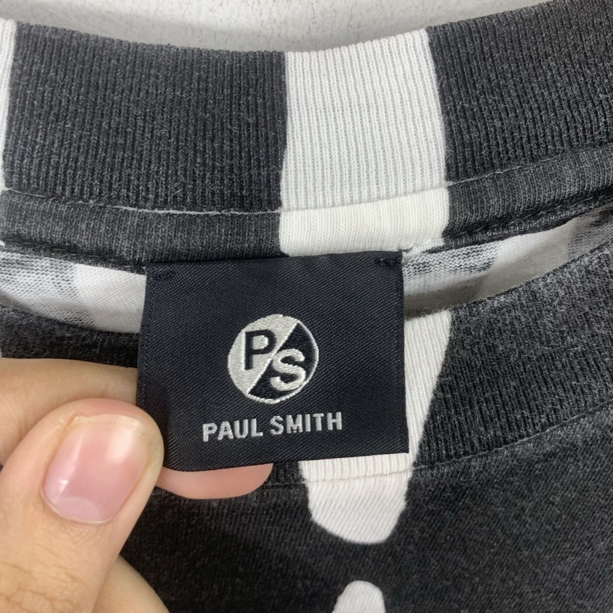 Paul Smith PAUL SMITH COLLECTION Prison Striped Design Polo Tee Shirt Size US S / EU 44-46 / 1 - 7 Thumbnail