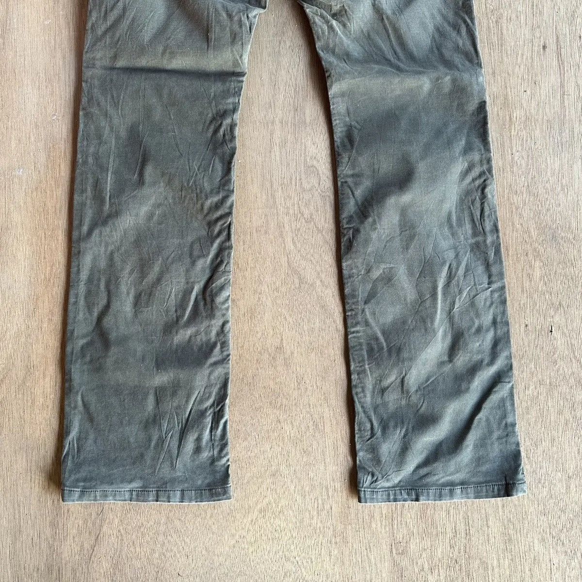 Global Work STEALS💥GLOBALWORK TROUSERS FADED MUDWASH MILITARY VTG PANTS Size US 33 - 14 Thumbnail