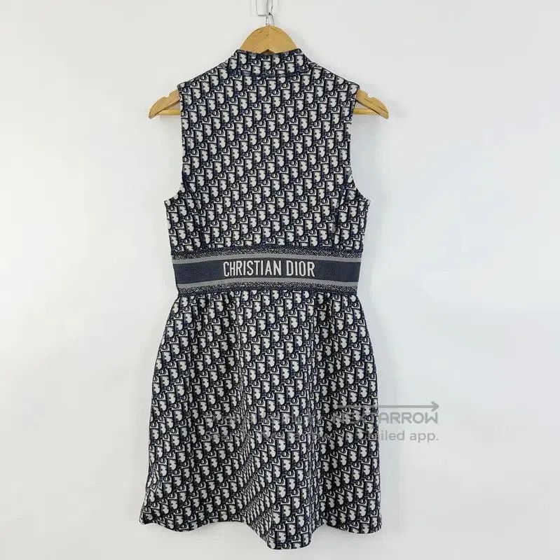 Dior Dior Summer Multi-Color Denim Logo Dress . Size S / US 4 / IT 40 - 2 Thumbnail