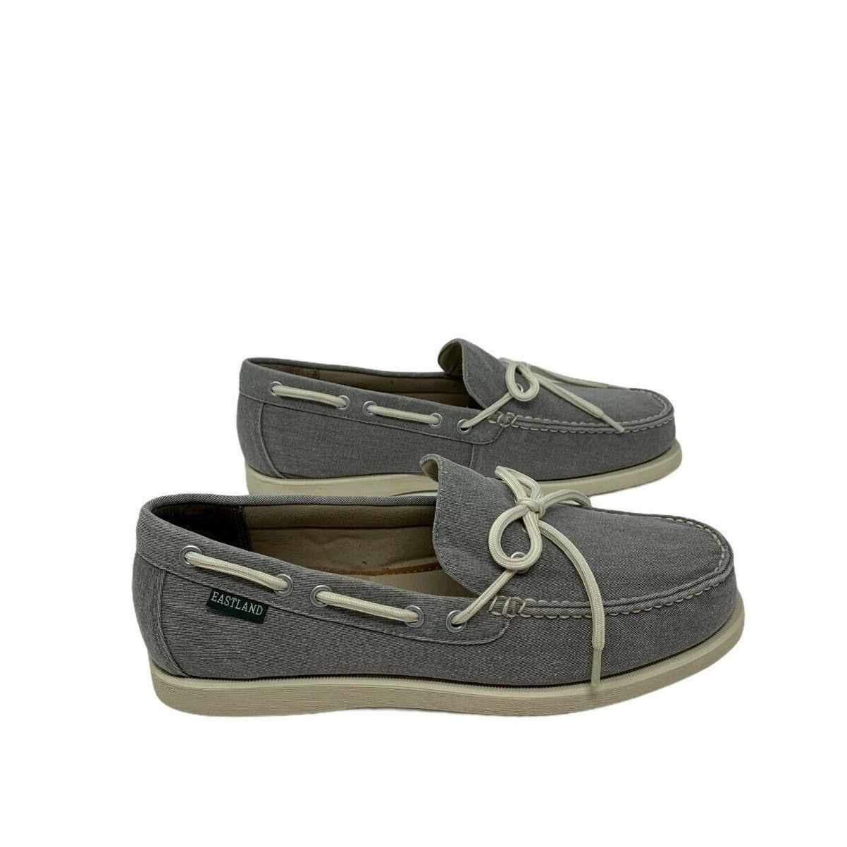 Eastland Eastland Men's Grey Yarmouth 1-Eye Canvas Boat Shoes 11.5 D Size US 11.5 / EU 44-45 - 10 Thumbnail