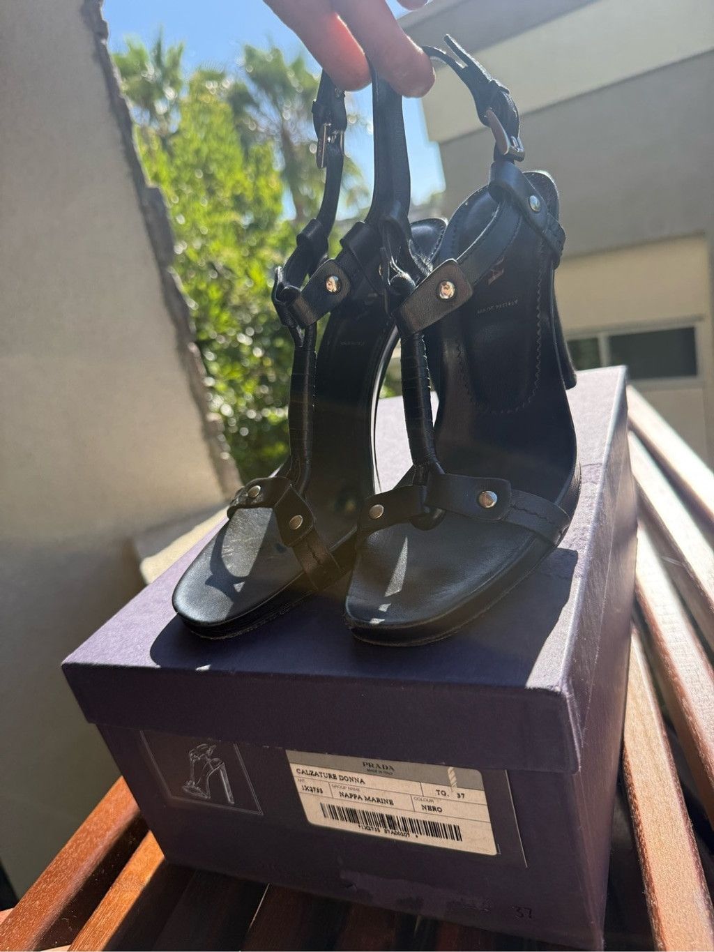 Prada Prada harness leather heels Size US 7 / IT 37 - 6 Thumbnail