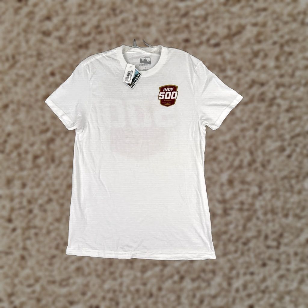 Vintage Legends Global Merchandise 2024 Indy 500 Shirt IMS Indycar NEW White Short Sleeve Crew Neck Adult Small Men’s T-Shirt Logo Size US S / EU 44-46 / 1 - 1 Thumbnail