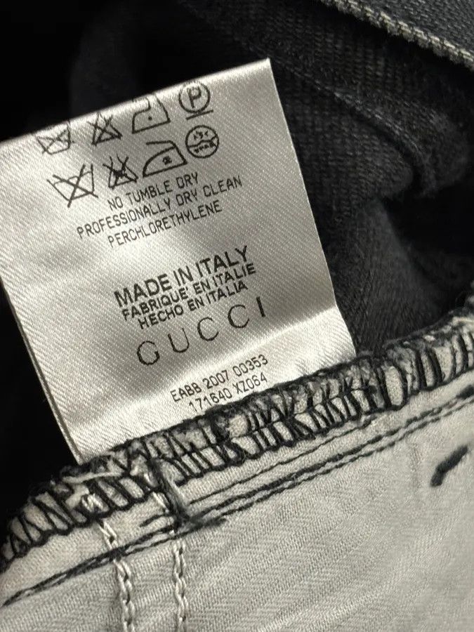 Gucci SS2007 Gucci Black Denim Contemporary Jeans Size US 30 / EU 46 - 12 Thumbnail