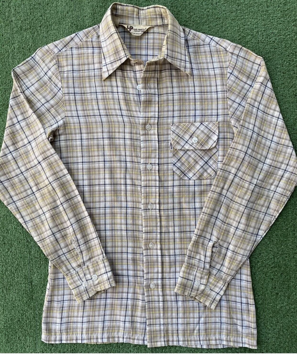 Levi's Vintage Clothing 70’s Levi’s Panatela Big E Long Sleeve Button Up Shirt Small Size US S / EU 44-46 / 1 - 1 Thumbnail