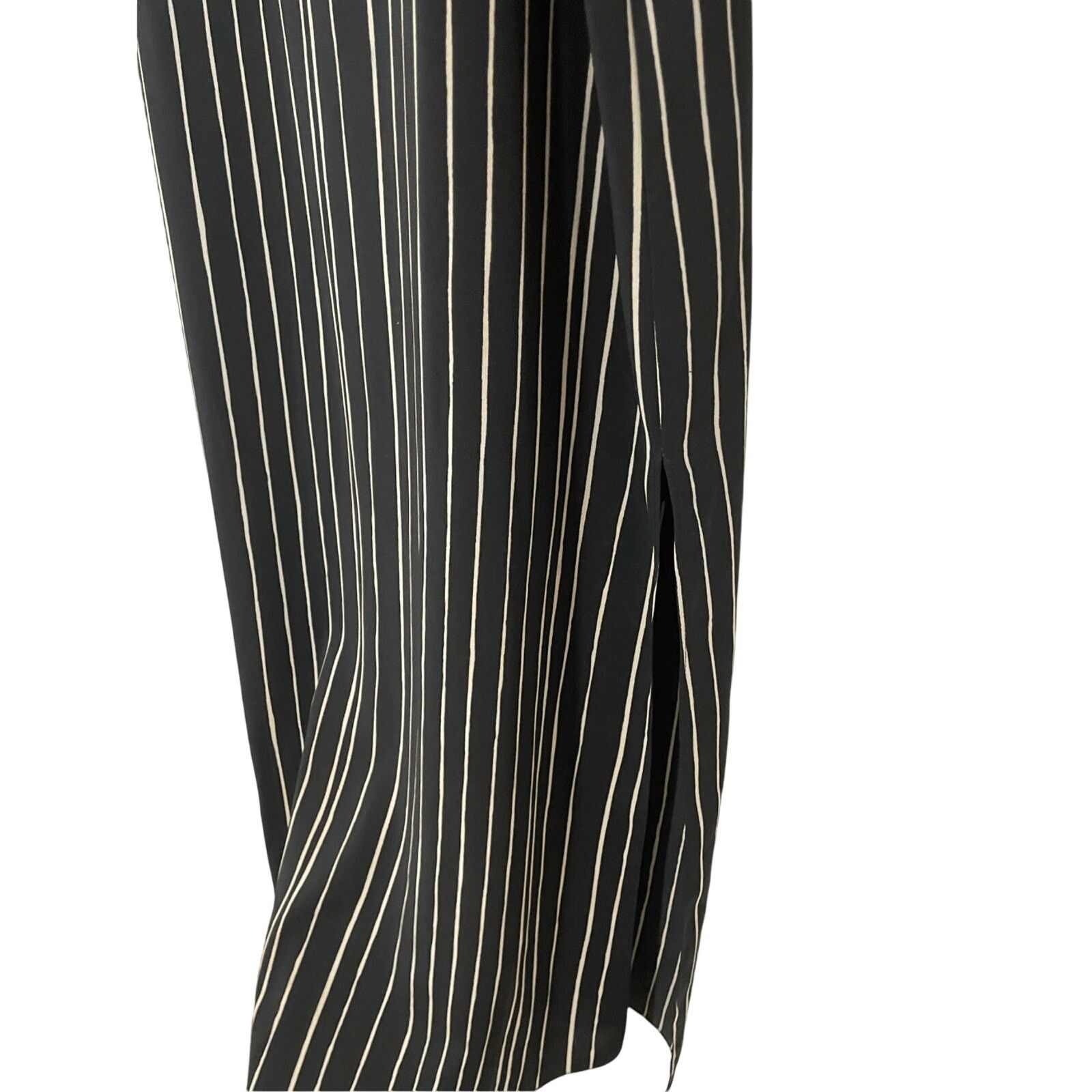 Alice + Olivia Alice + Olivia Spaghetti Stripe Maxi Slit Dress Minimal 4 Size S / US 4 / IT 40 - 3 Thumbnail