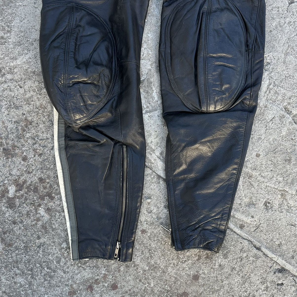 Vintage Vintage Moto Leather Pants Size 34 Style USA 90s Y2K Size US 34 / EU 50 - 3 Thumbnail