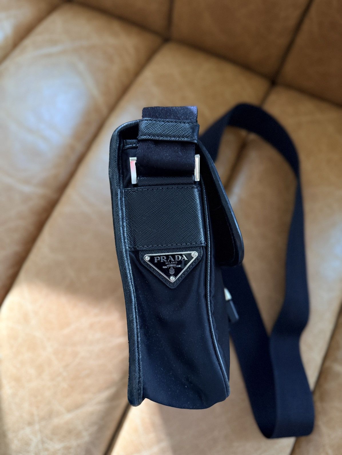 Prada Black Nylon Crossbody Bag Size ONE SIZE - 4 Thumbnail