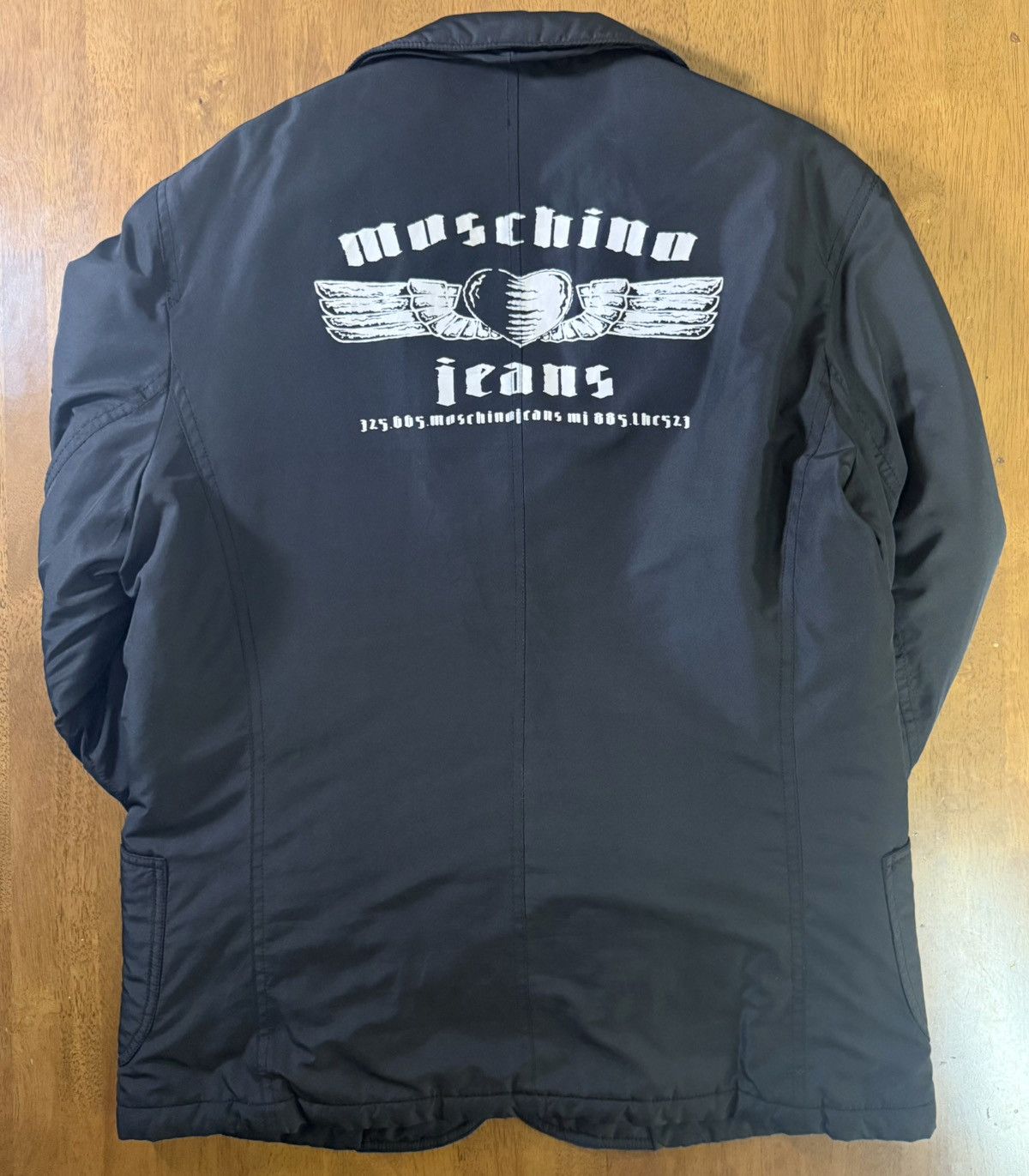 Moschino Moschino Jeans Uomo Back Logo Padded Jacket Size 48 Y2K Size US M / EU 48-50 / 2 - 2 Thumbnail