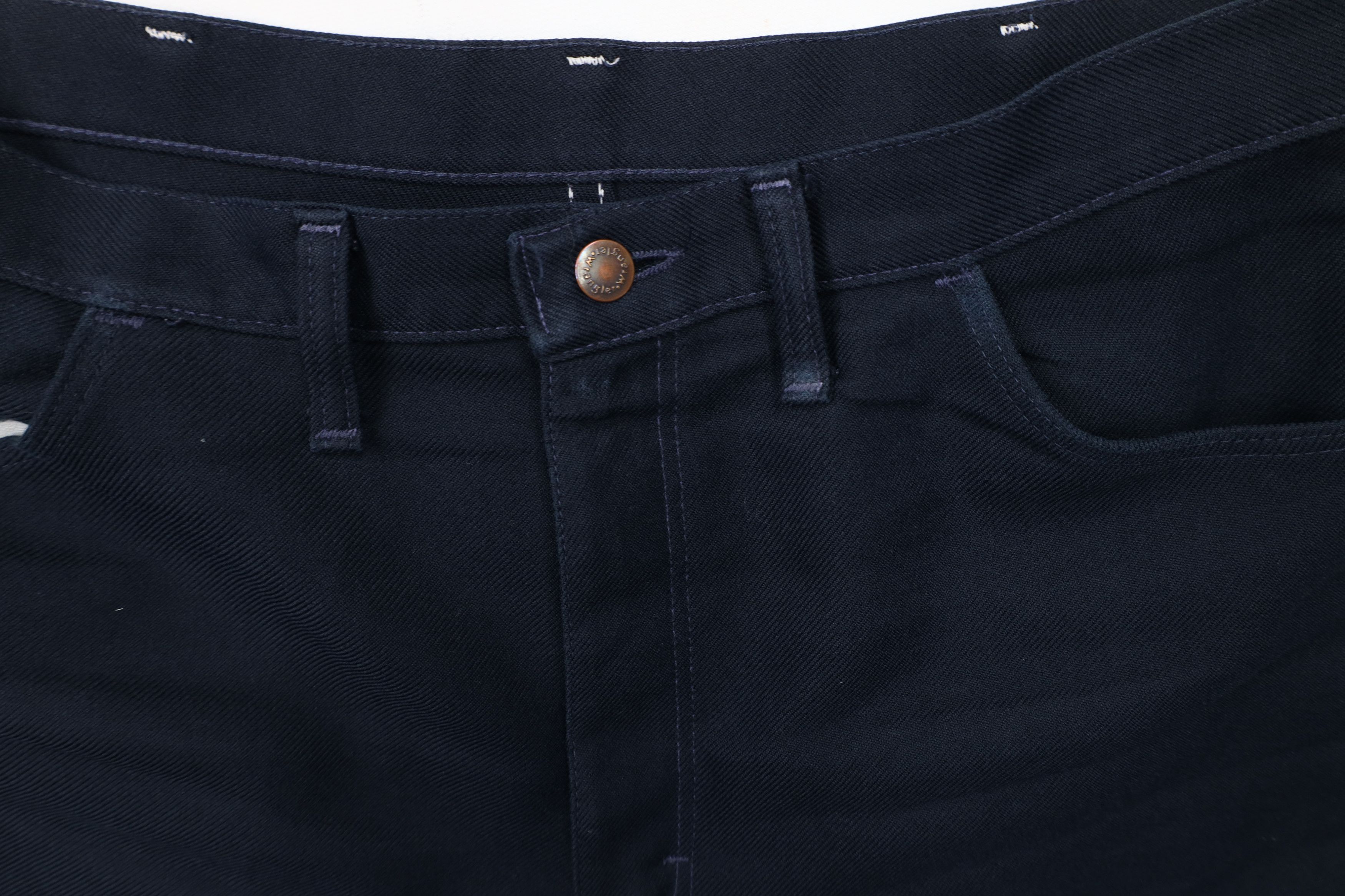 Vintage × Wrangler Vintage 70s Wrangler Flared Wide Leg Chino Pants Blue USA Size US 36 / EU 52 - 6 Thumbnail