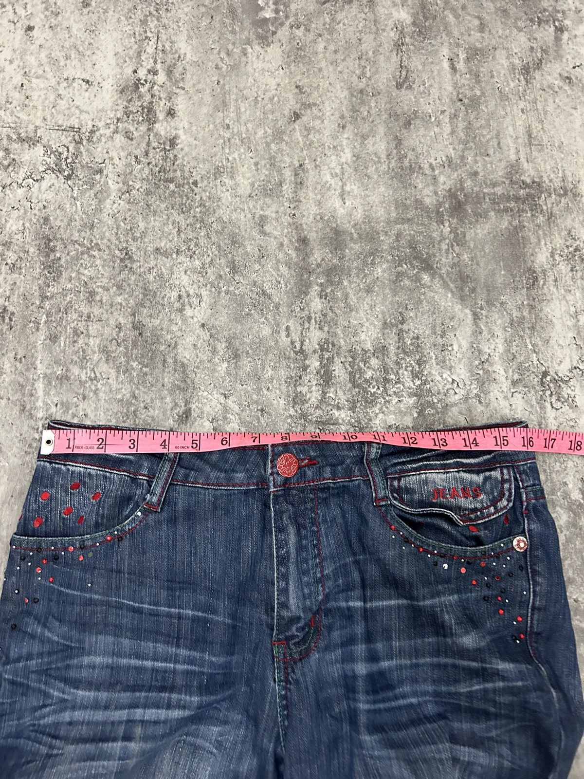 If Six Was Nine × Japanese Brand × Tornado Mart Ado Sweet Strobery Distressed Bootcut Jeans Size US 32 / EU 48 - 15 Thumbnail