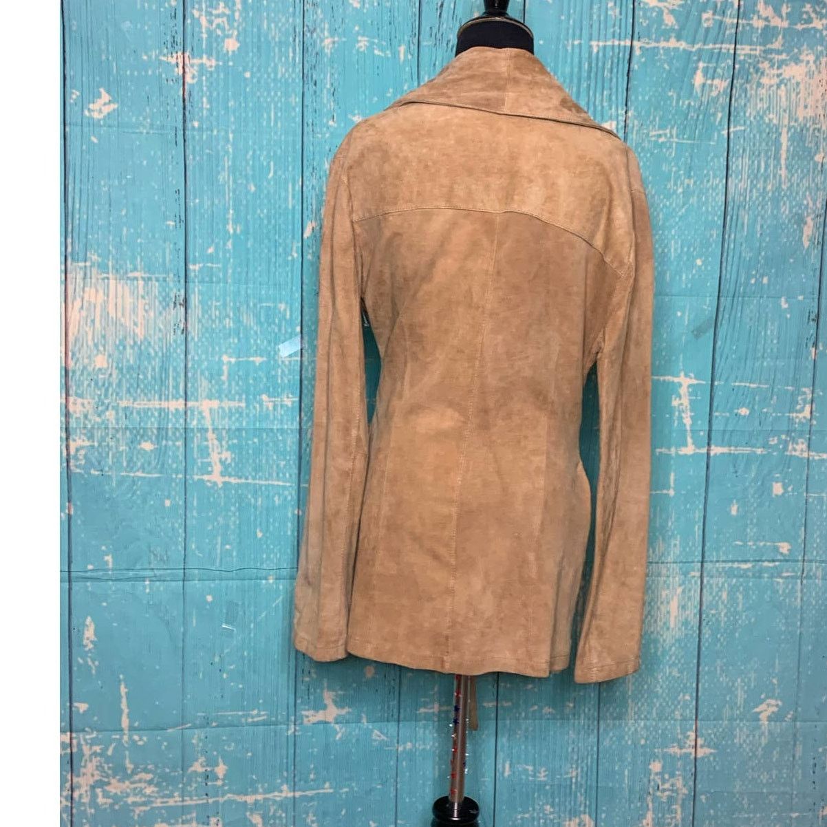 GOOSECRAFT Goosecraft beige tan leather suede belted coat size M Size M / US 6-8 / IT 42-44 - 9 Thumbnail
