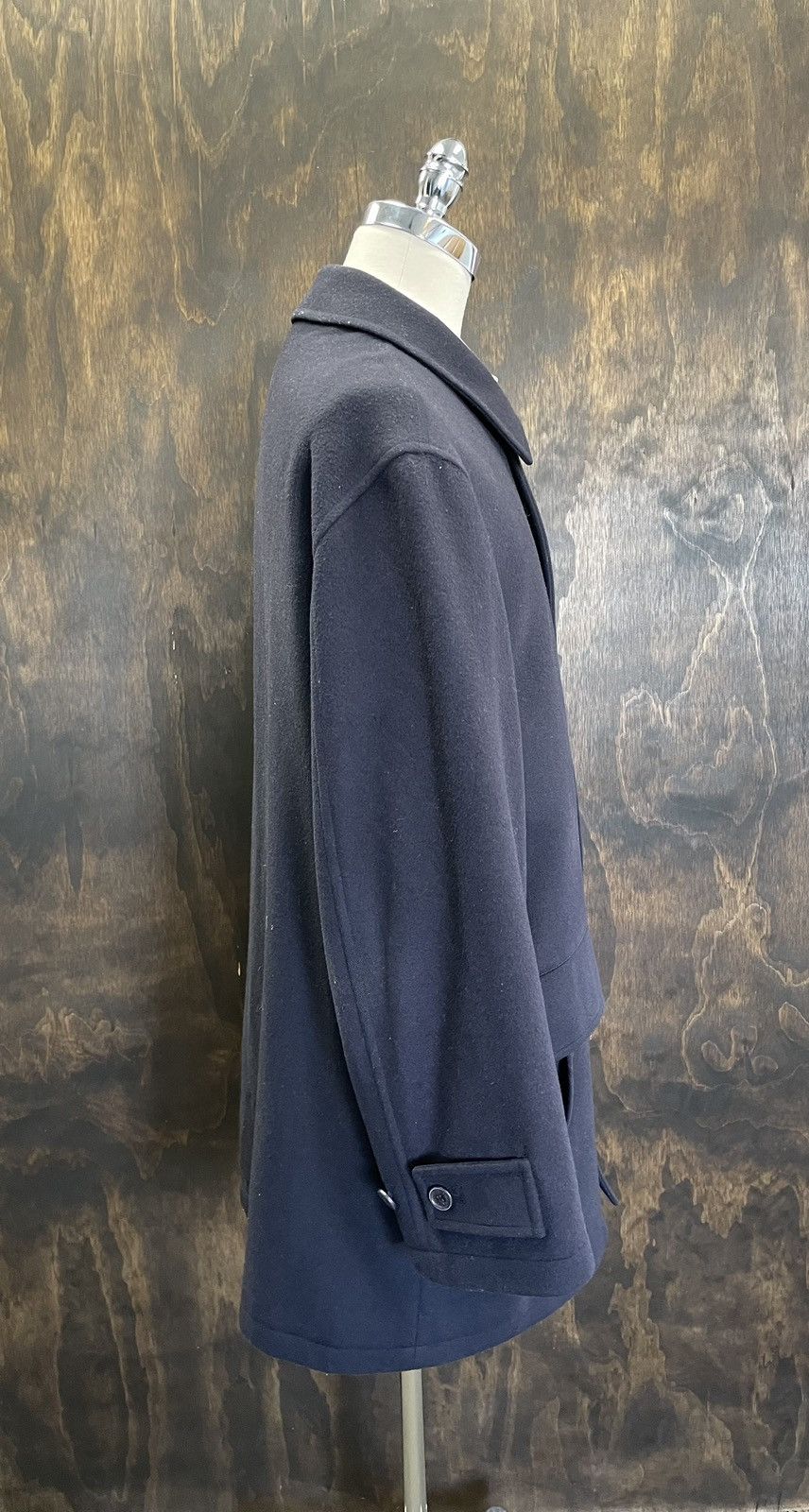 Burberry × Vintage Melton Wool & Cashmere Flannel Car Coat Size US XL / EU 56 / 4 - 3 Thumbnail