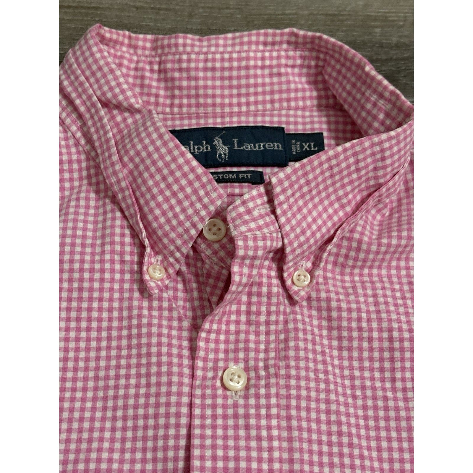 Ralph Lauren Vintage 90s Ralph Lauren Pink Gingham Button Down - Men’s XL Size US XL / EU 56 / 4 - 3 Thumbnail