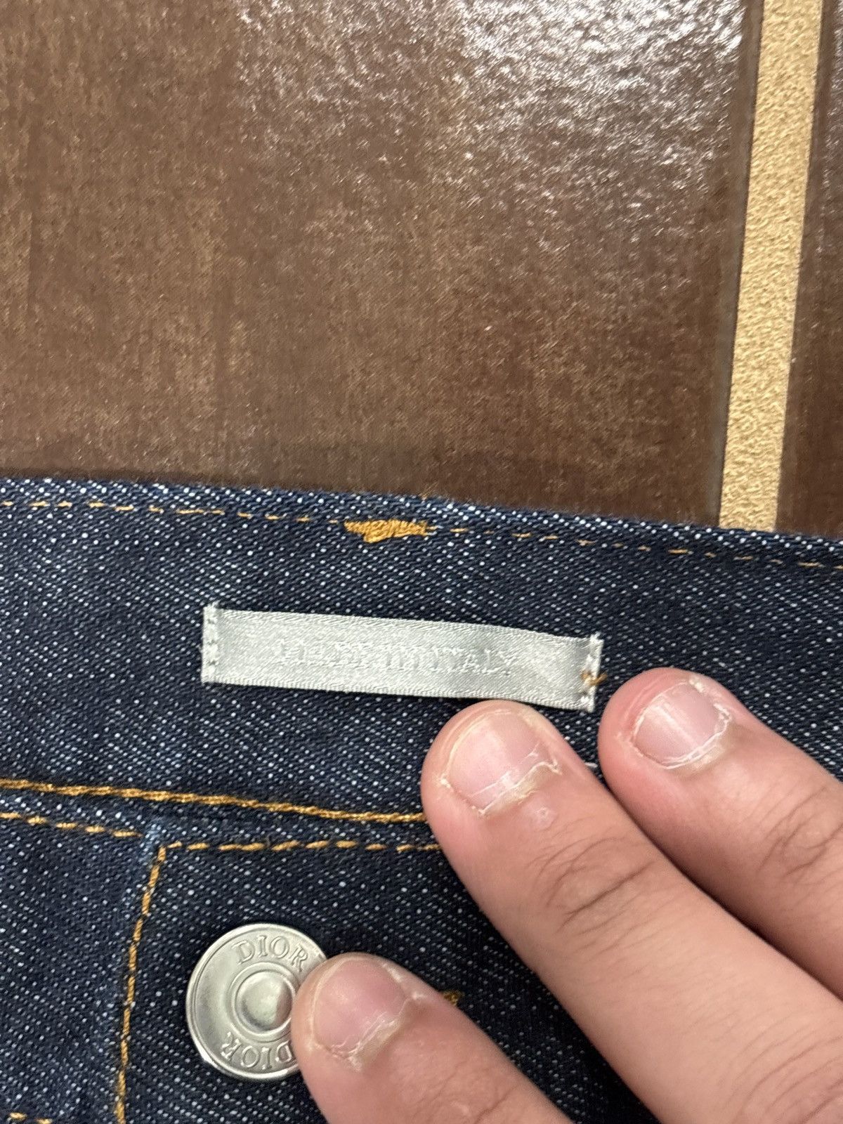 Dior LIGHT USED Dior Oblique Denim Slim Jeans Size 38 Size US 38 / EU 54 - 9 Thumbnail