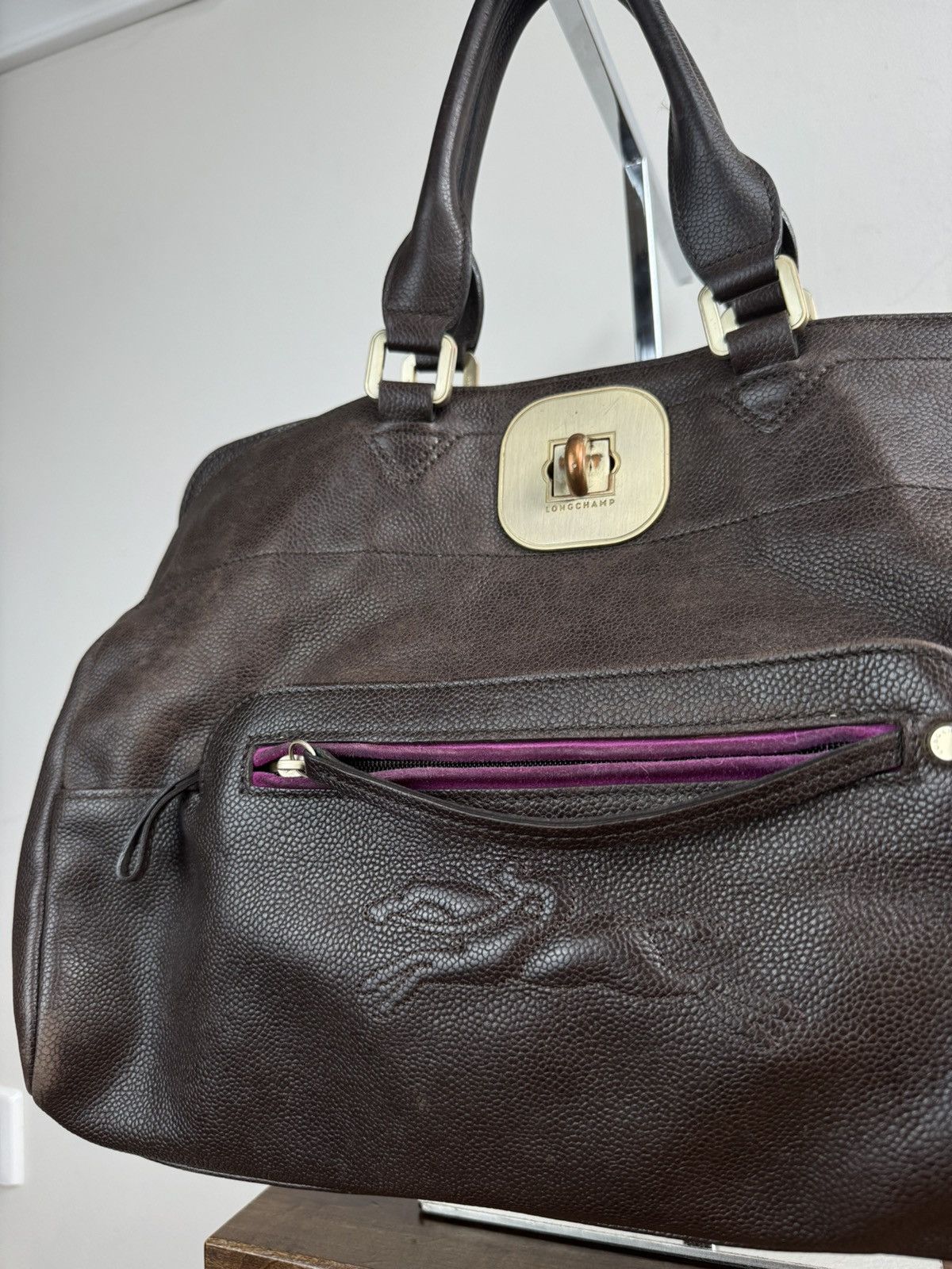 Longchamp Leather shoulder bag Longchamp Paris original luxury item Size ONE SIZE - 3 Thumbnail