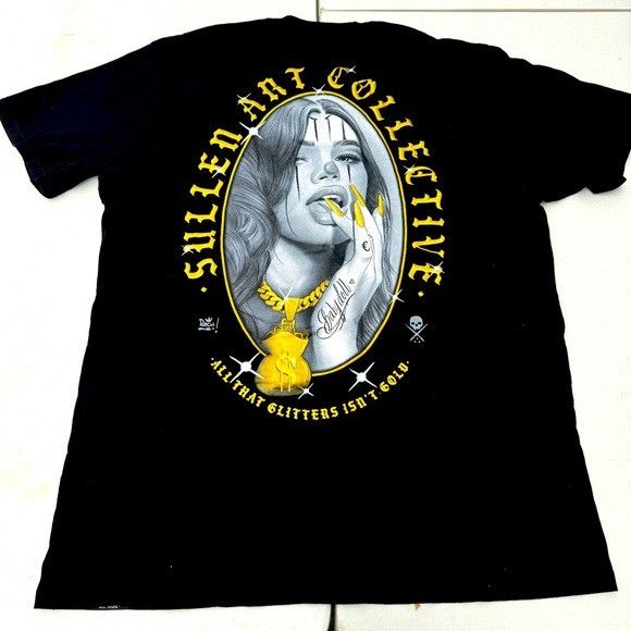 Designer New Sullen Men's Baby Face Short Sleeve Standard T-shirt Sz Size US XXL / EU 58 / 5 - 2 Thumbnail