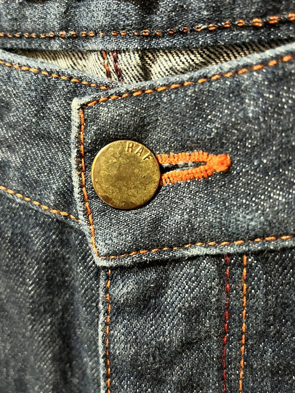 Raf by Raf Simons Raf By Raf Simons - Yellow Patent Back Pockets - Jeans Size US 30 / EU 46 - 5 Thumbnail