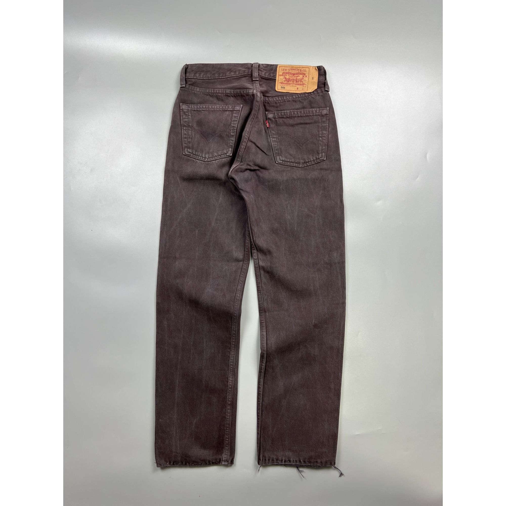 Levi's Levi’s 501 Made in USA Brown Denim Jeans Pants (Y0938) Size US 29 - 12 Thumbnail