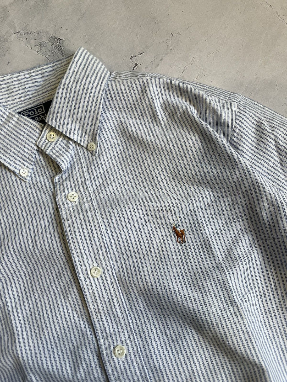Polo Ralph Lauren Vintage Ralph Lauren Stripes Short Shirt Size S / US 4 / IT 40 - 2 Thumbnail
