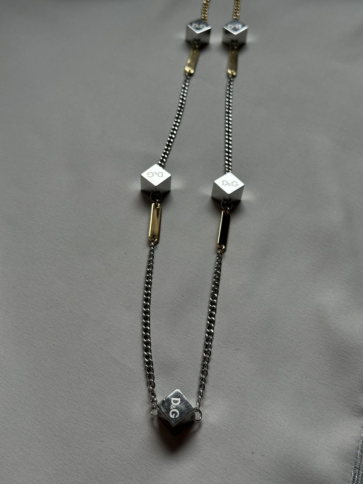 Dolce & Gabbana Dolce and Gabbana D&G jewels 00’s silver/gold steel necklace Size ONE SIZE - 2 Thumbnail