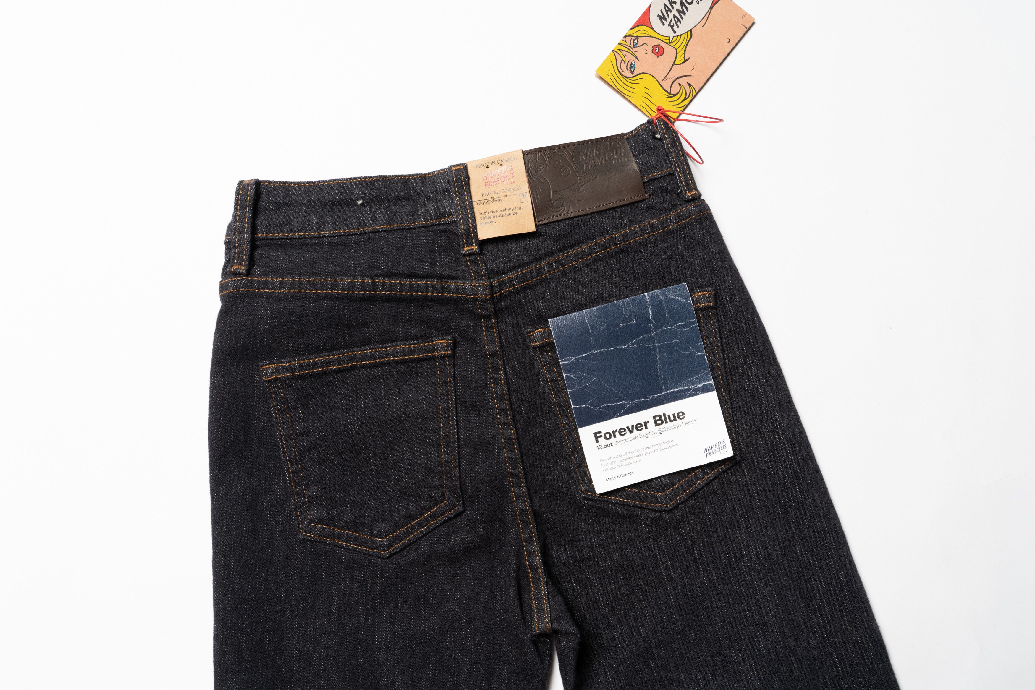 Naked & Famous 🔴NAKED & FAMOUS Forever Blue Selvedge Denim Jeans Women's Size 26" / US 2 / IT 38 - 10 Thumbnail
