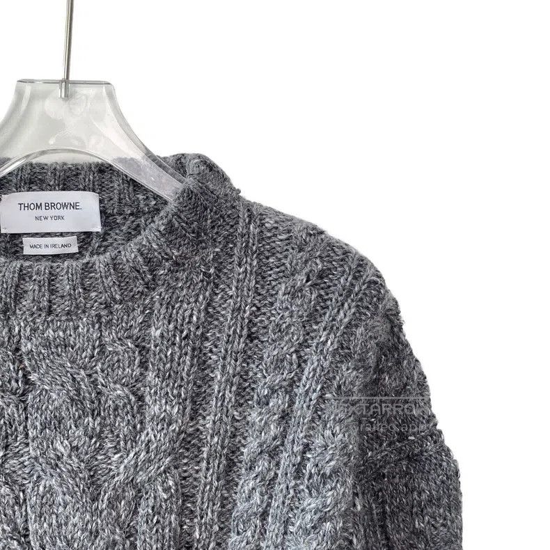 Thom Browne Thom Browne Round-necked, long-sleeved knitted sweater Size US L / EU 52-54 / 3 - 4 Thumbnail
