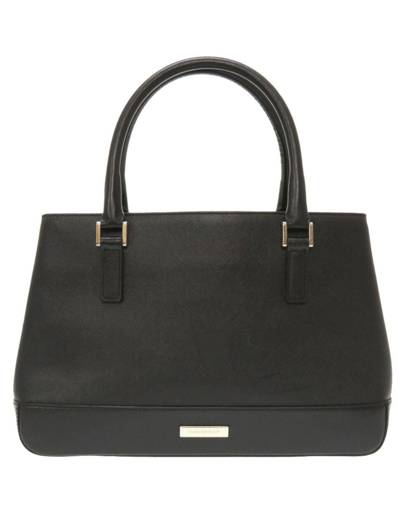 image of Burberry Elegant Leather Shoulder Bag in Black, Women's