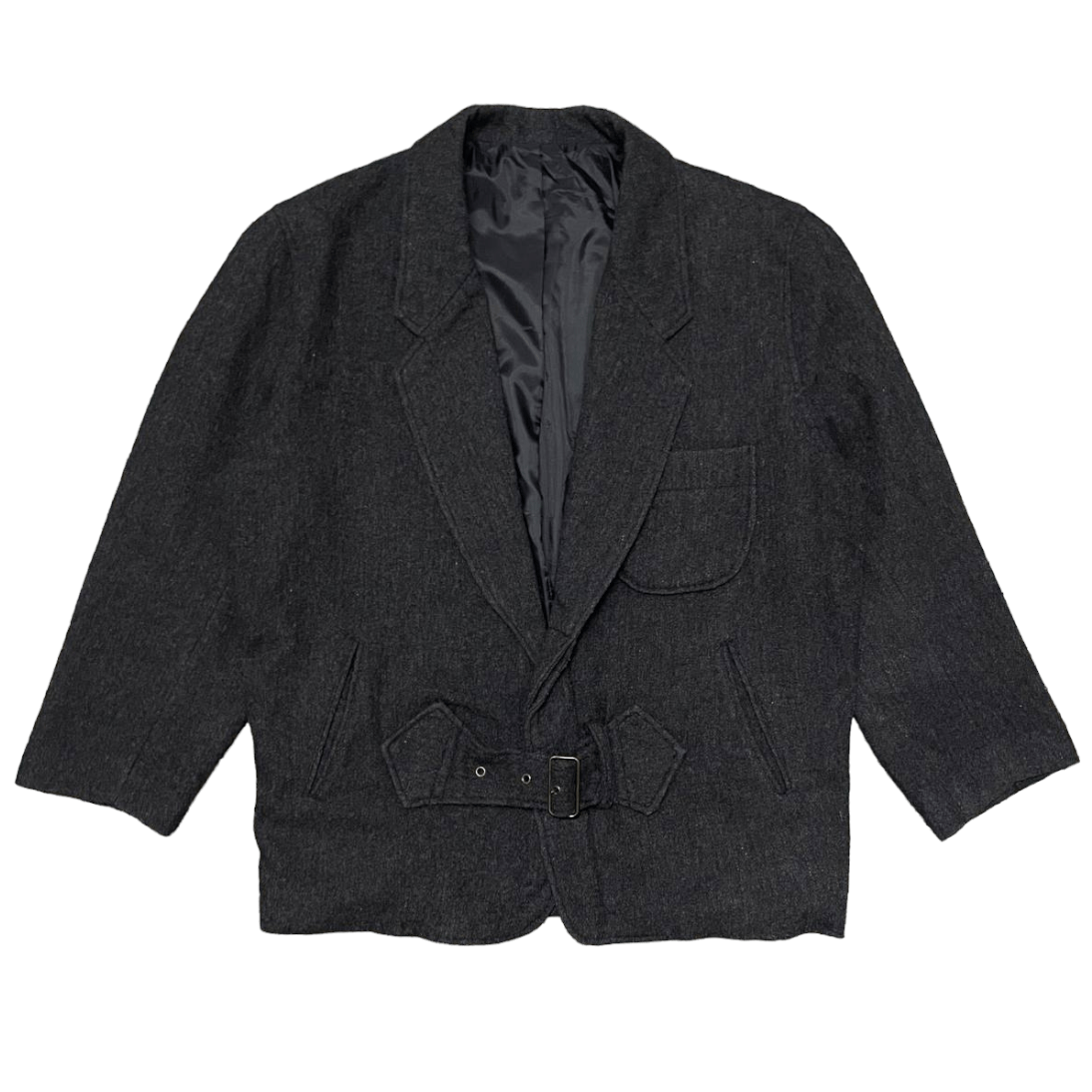 image of Space Plan Inspired Issey Miyake Design Wool in Grey, Men's (Size Medium)