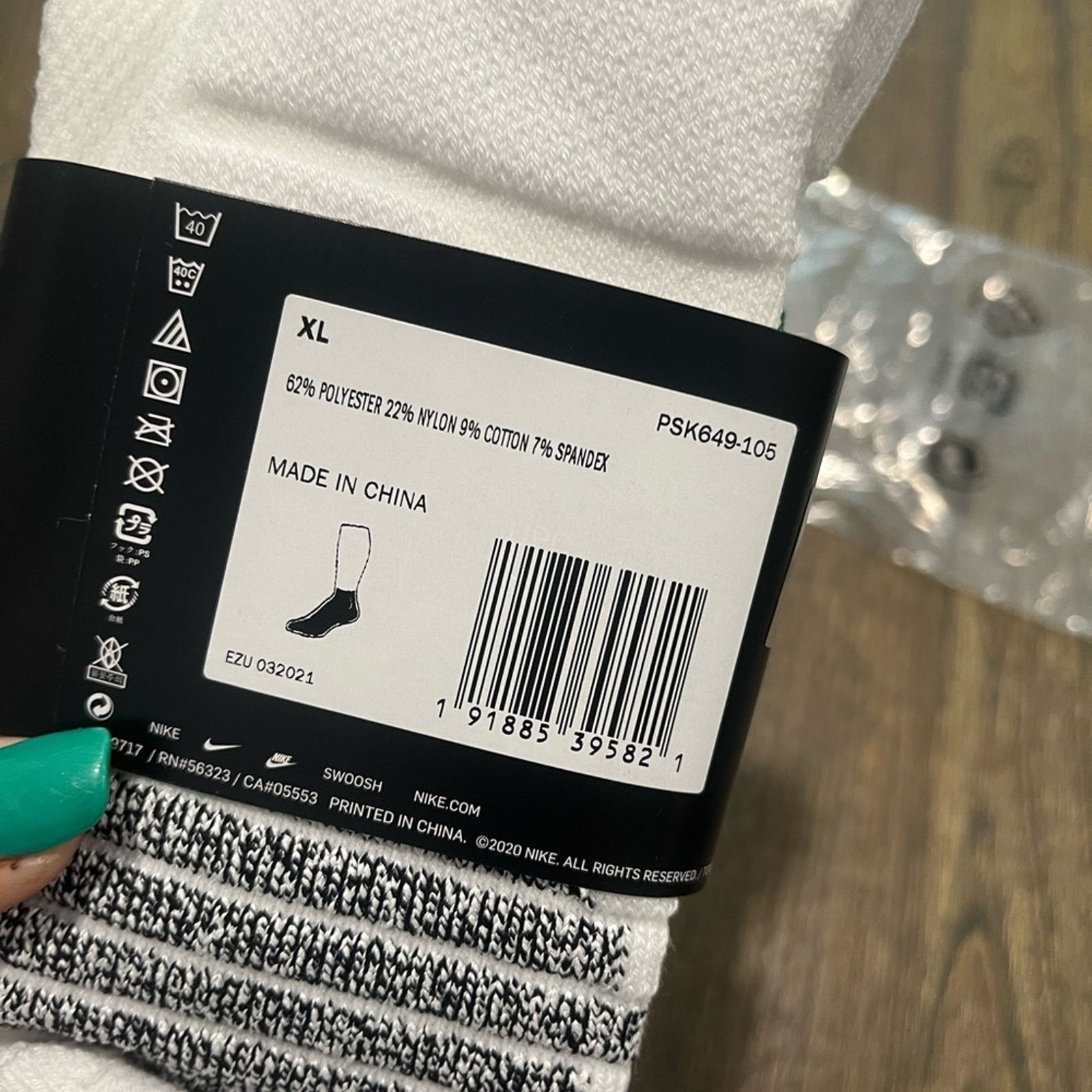 Nike NWT Nike Mens Swoosh NBA Authentic Team Issued Ankle Socks Size ONE SIZE - 4 Thumbnail
