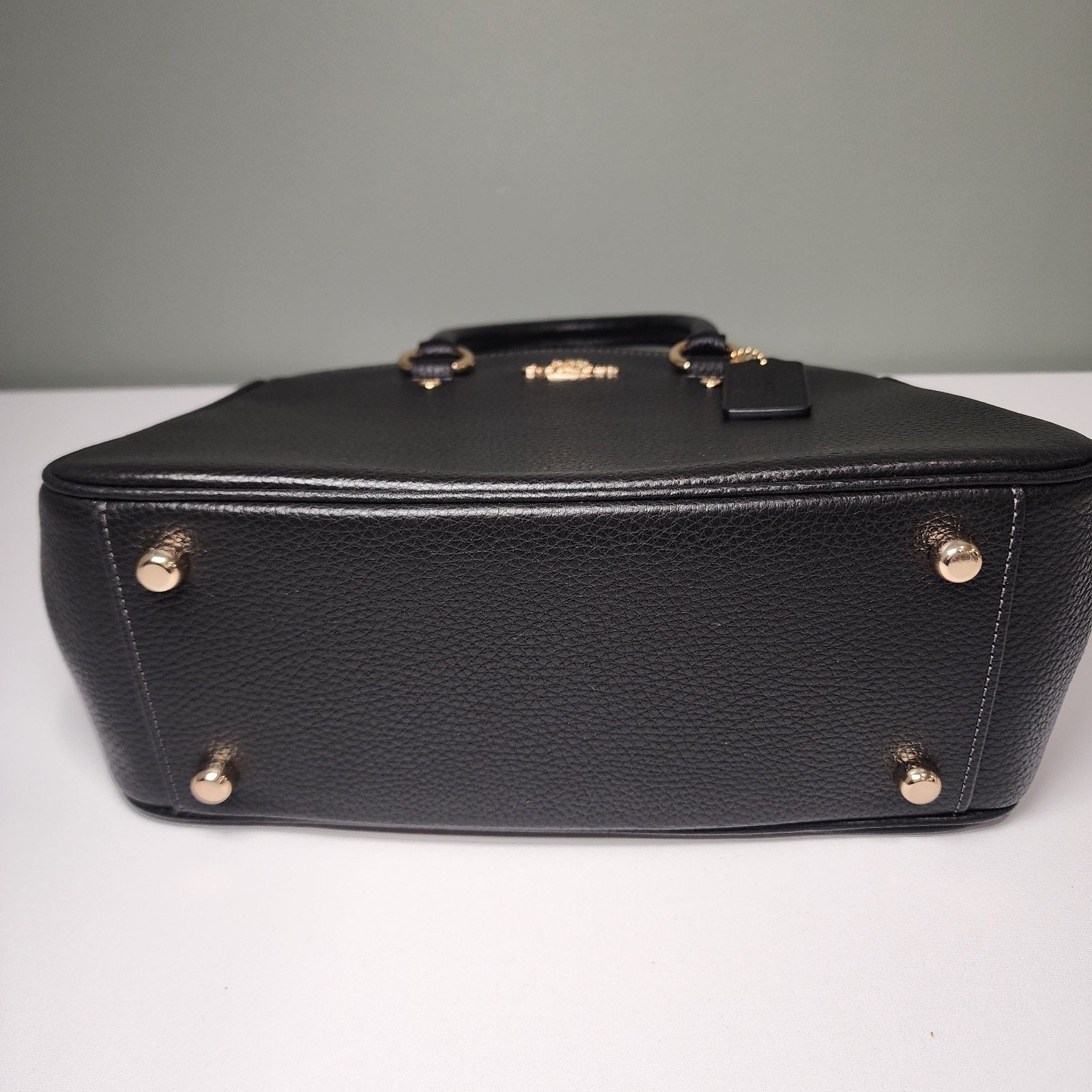 Coach Coach CAL54 Savannah Small Carryall Bag Leather Gold/Black Size ONE SIZE - 7 Thumbnail