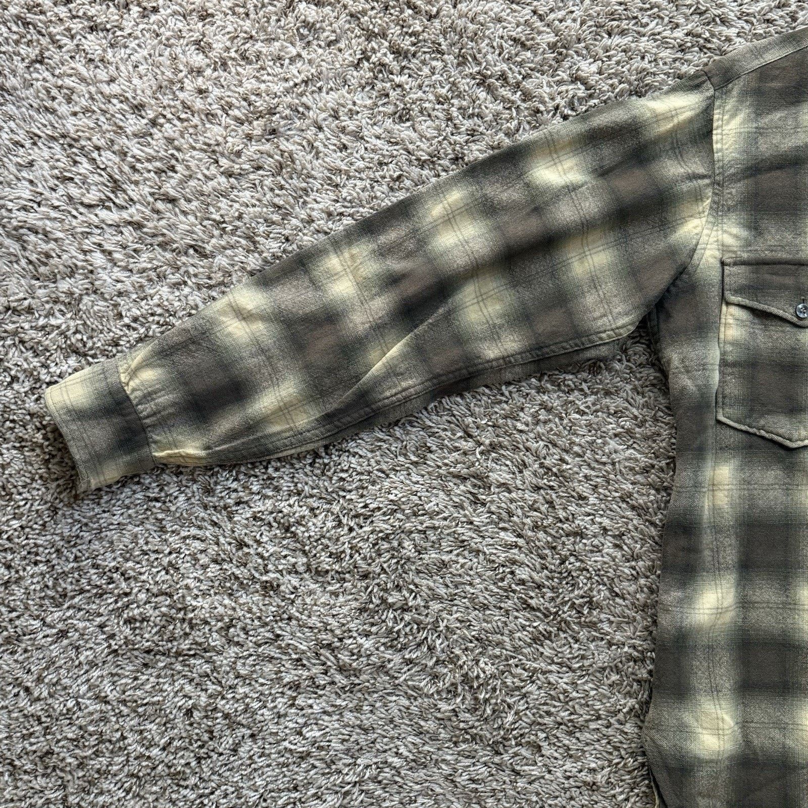 Pendleton × Vintage Vintage Pendleton Shadow Plaid Green Brown Wool Button Shirt Size US M / EU 48-50 / 2 - 5 Thumbnail