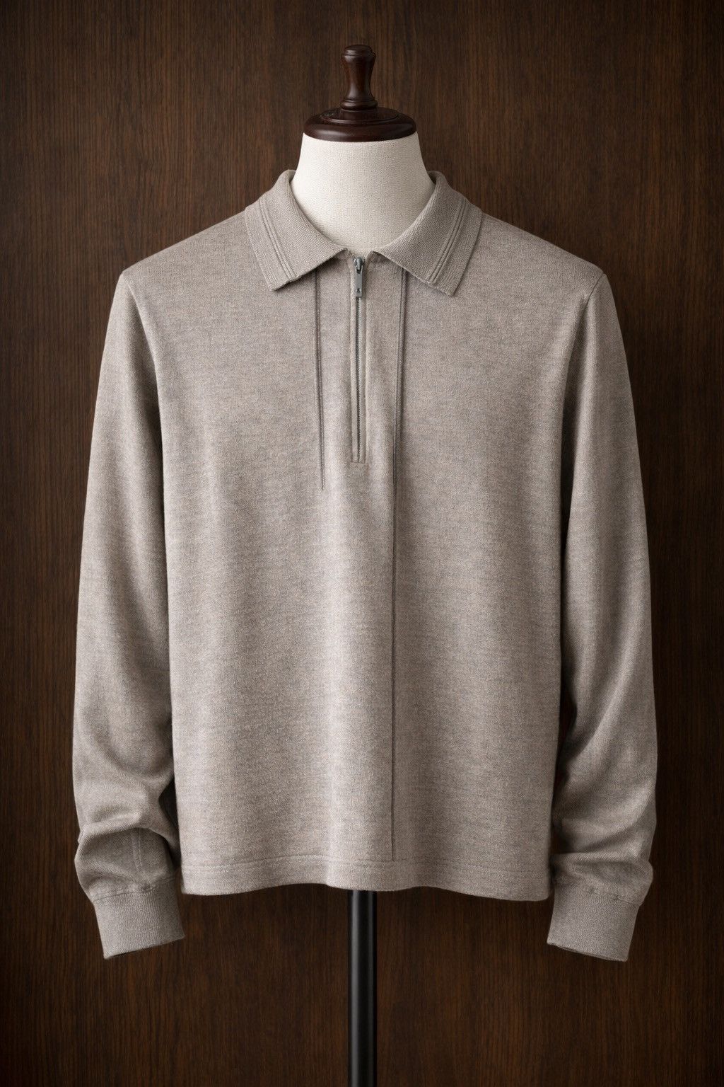 Other Bilancioni Wool Half-Zip Knit Polo IT50 Made in Italy Size US M / EU 48-50 / 2 - 1 Thumbnail