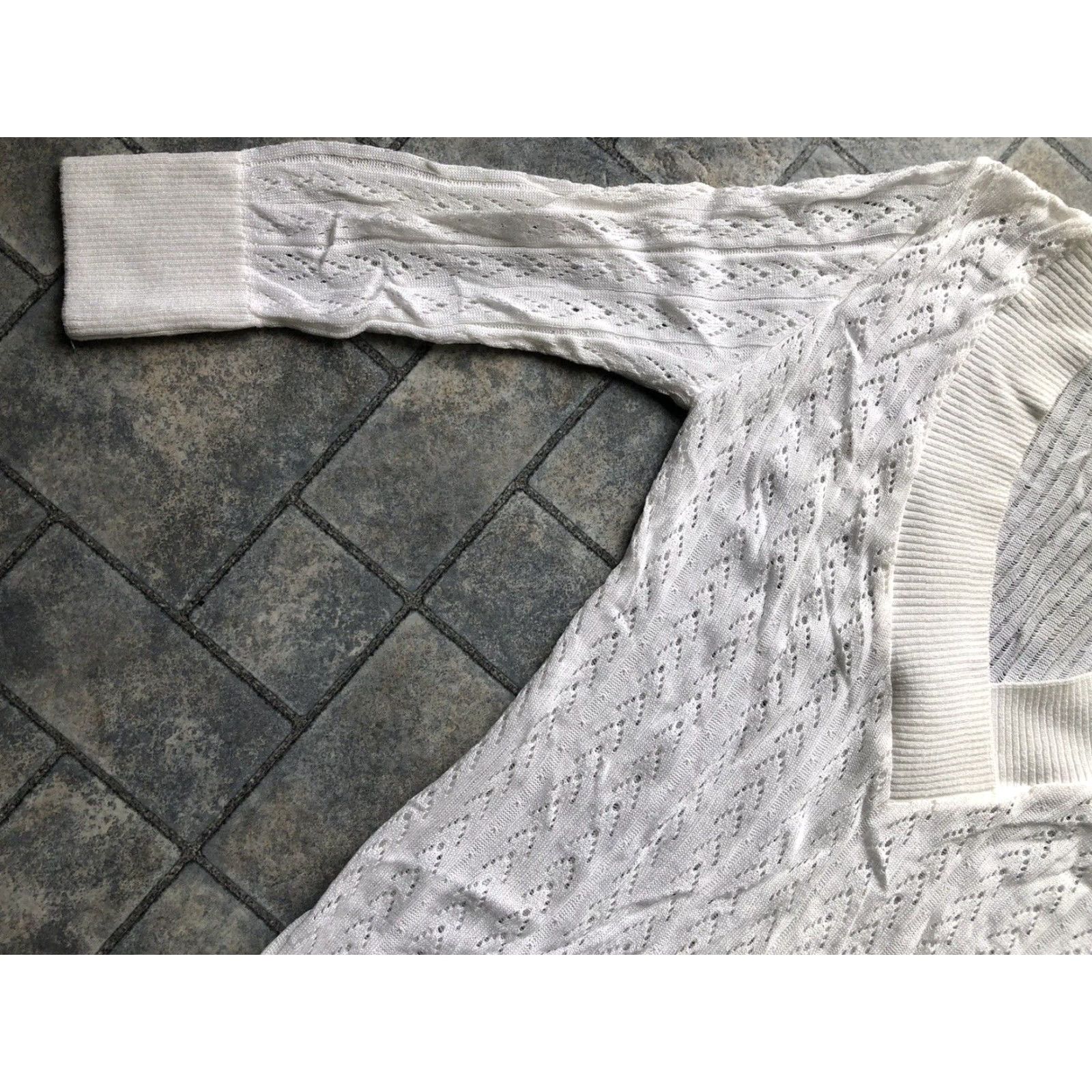 Vintage NWT I.N. Studio Sweater Long Sleeve White Size Small Acrylic Spandex Pullover Women Classic Preppy Nerd White Size S / US 4 / IT 40 - 6 Thumbnail