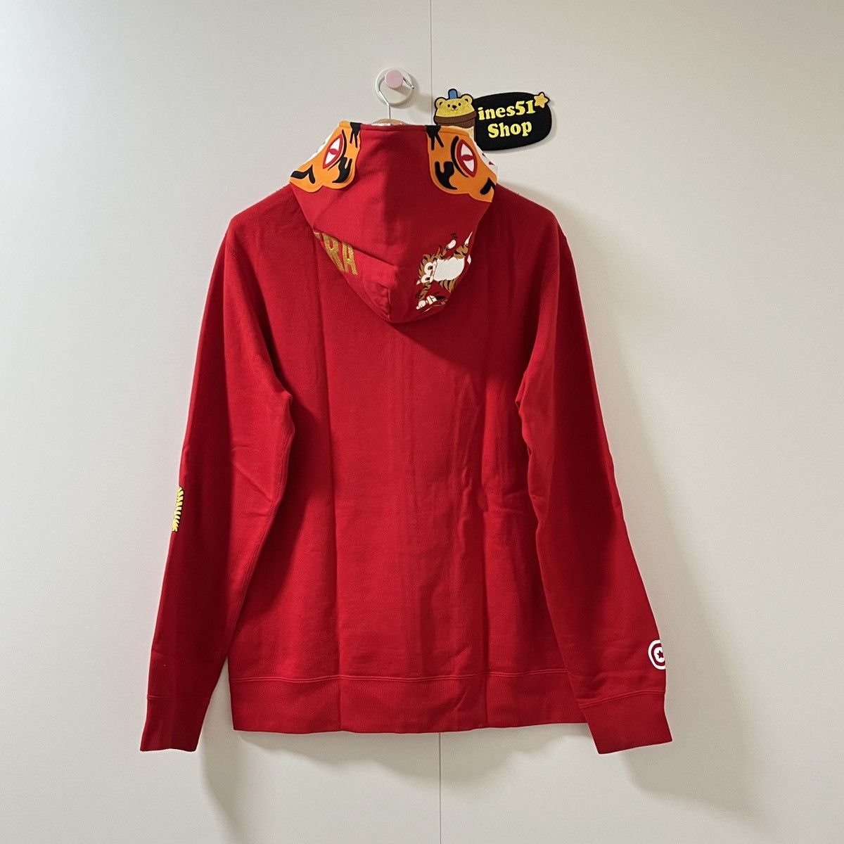 Bape Bape Red Color Tiger Zip Up Hoodie Size US XL / EU 56 / 4 - 3 Thumbnail