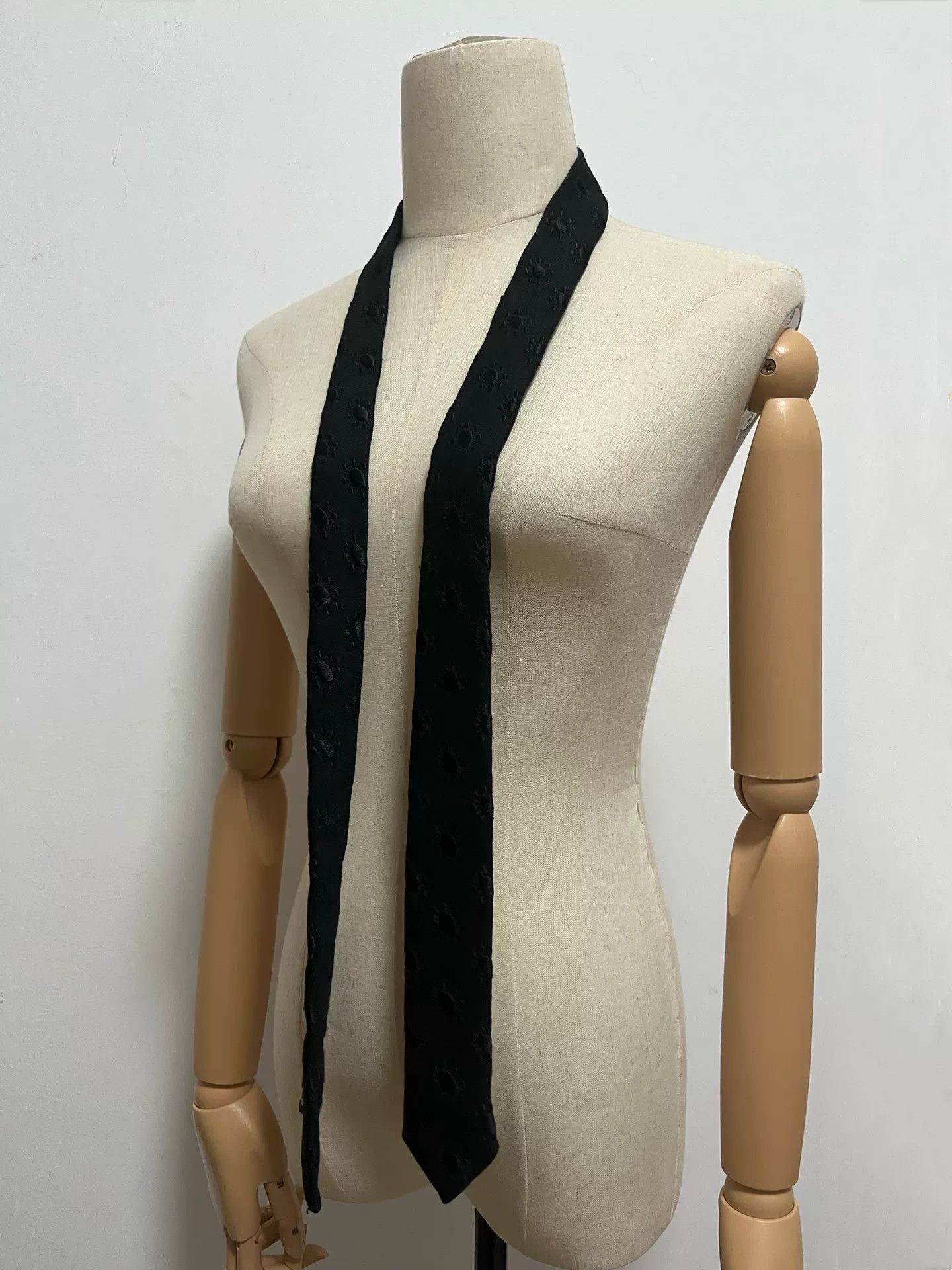 Ann Demeulemeester Ann Demeulemeester Embroidered Tie Size ONE SIZE - 1 Thumbnail
