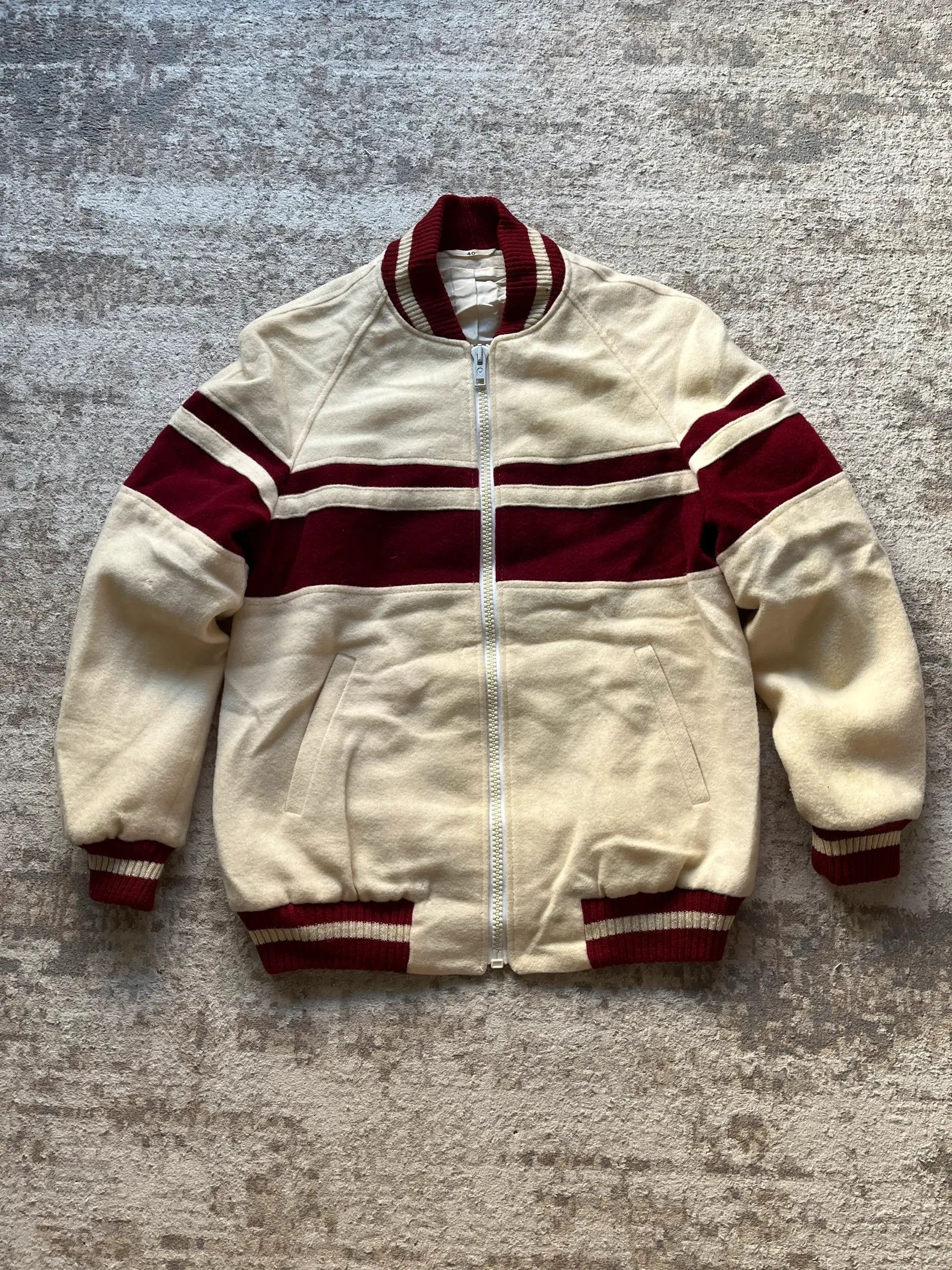 Other Vintage Sz 40 / S Vintage 1990s Wool Bomber Varsity Size US S / EU 44-46 / 1 - 1 Thumbnail