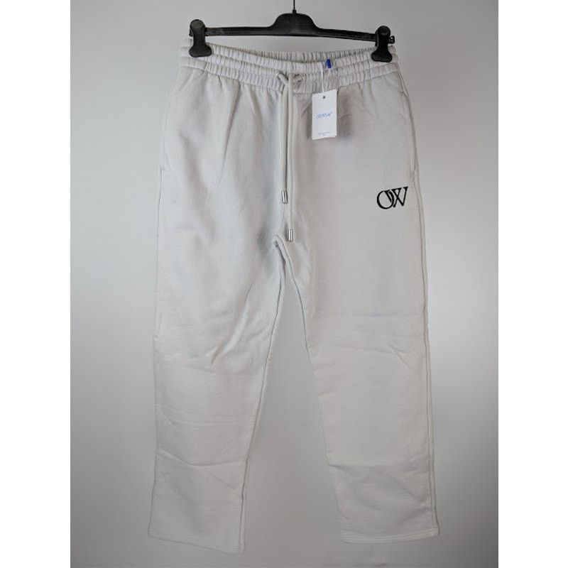 Off-White o1rshd1 OW Sweatpants in Light Stone / Black Size US 34 / EU 50 - 2 Thumbnail