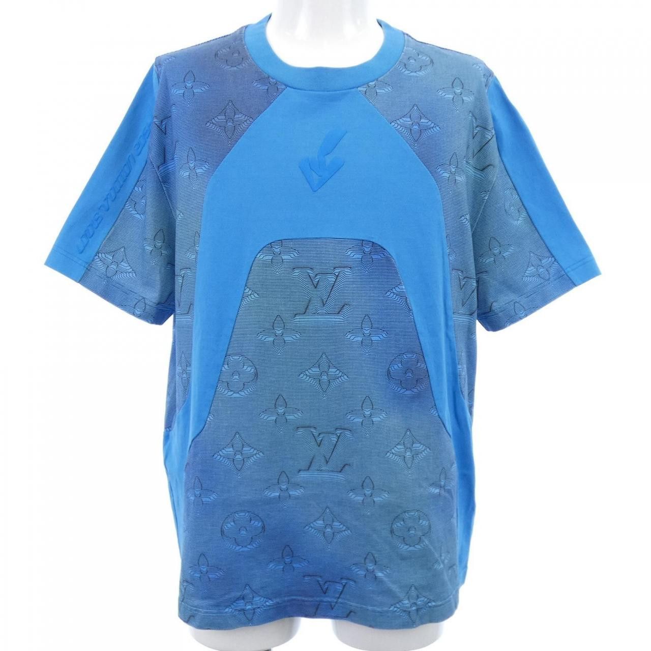 Louis Vuitton Louis Vuitton Louis Vuitton LOUIS VUITTON 2054 Intarsia Printed Cotton T Shirt Textile T-Shirts HMY14WNPG DUTY FREE for USA Size ONE SIZE - 1 Thumbnail