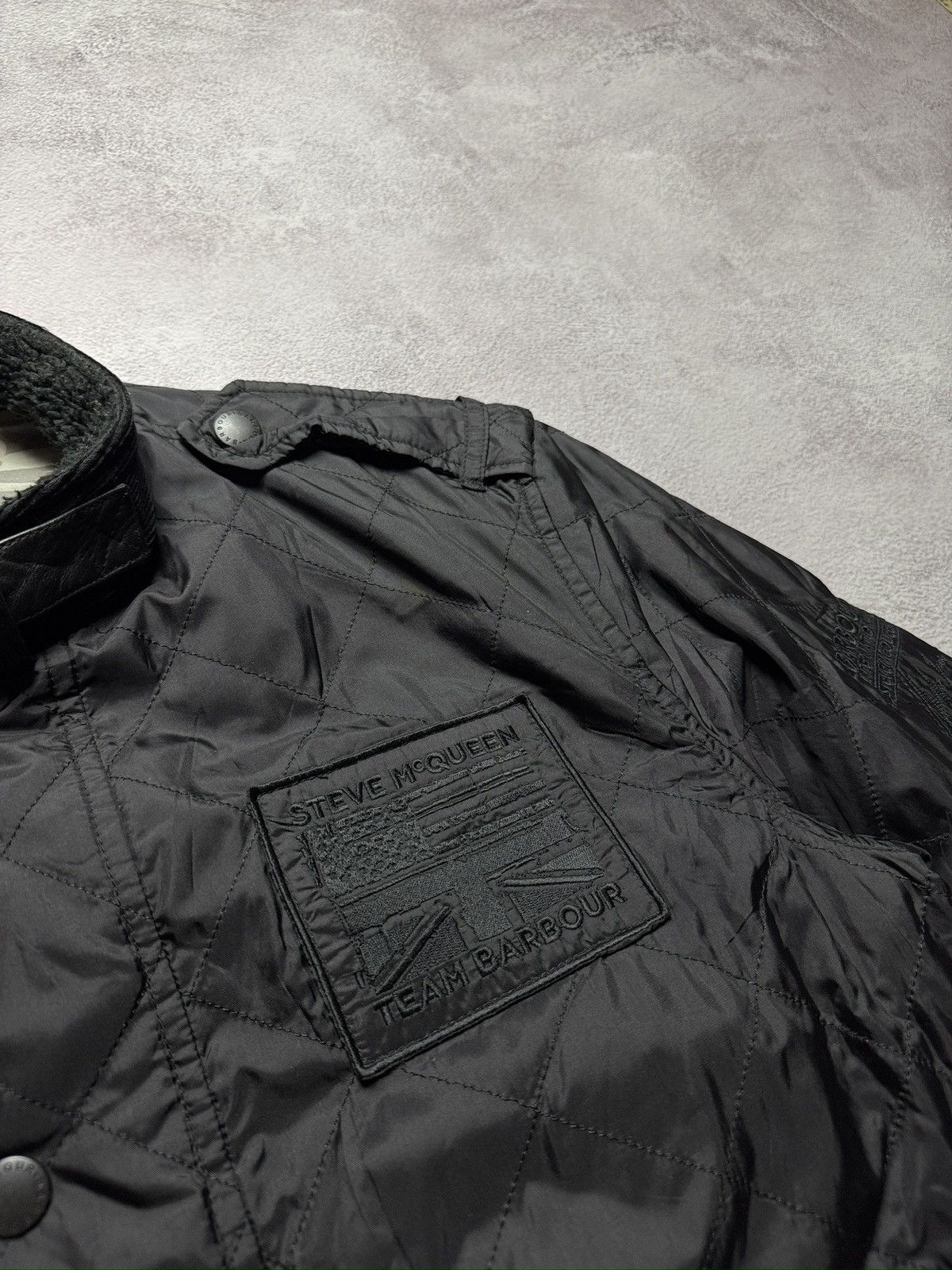 Barbour Vintage Steve McQueen-Inspired Black Quilted Bomber Jacket Size US L / EU 52-54 / 3 - 5 Thumbnail