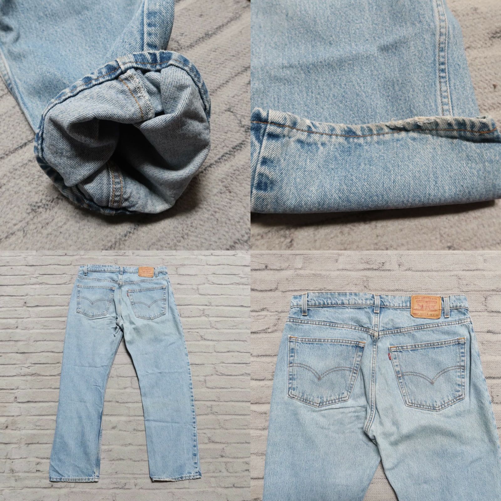 Levi's VINTAGE Levi's 505 Jeans Men Denim Light Wash Size 36 29 inches Made in USA Size US 36 / EU 52 - 8 Thumbnail